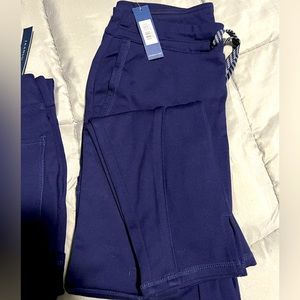 TWO pairs of Jaanuu women’s cargo scrub pant navy blue